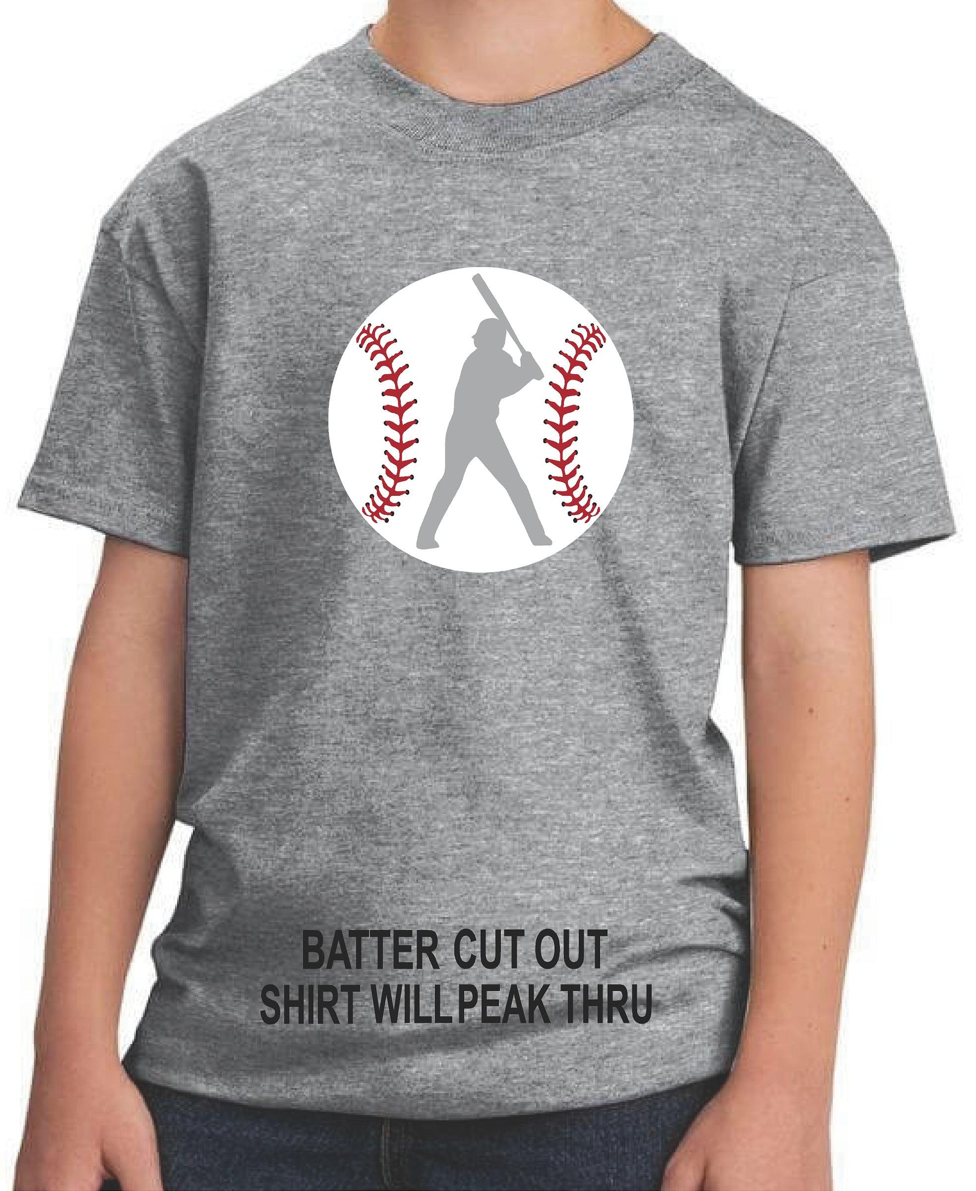 Our T Shirt Shack Boys Baseball Batter Youth Graphic Tee L / Royal