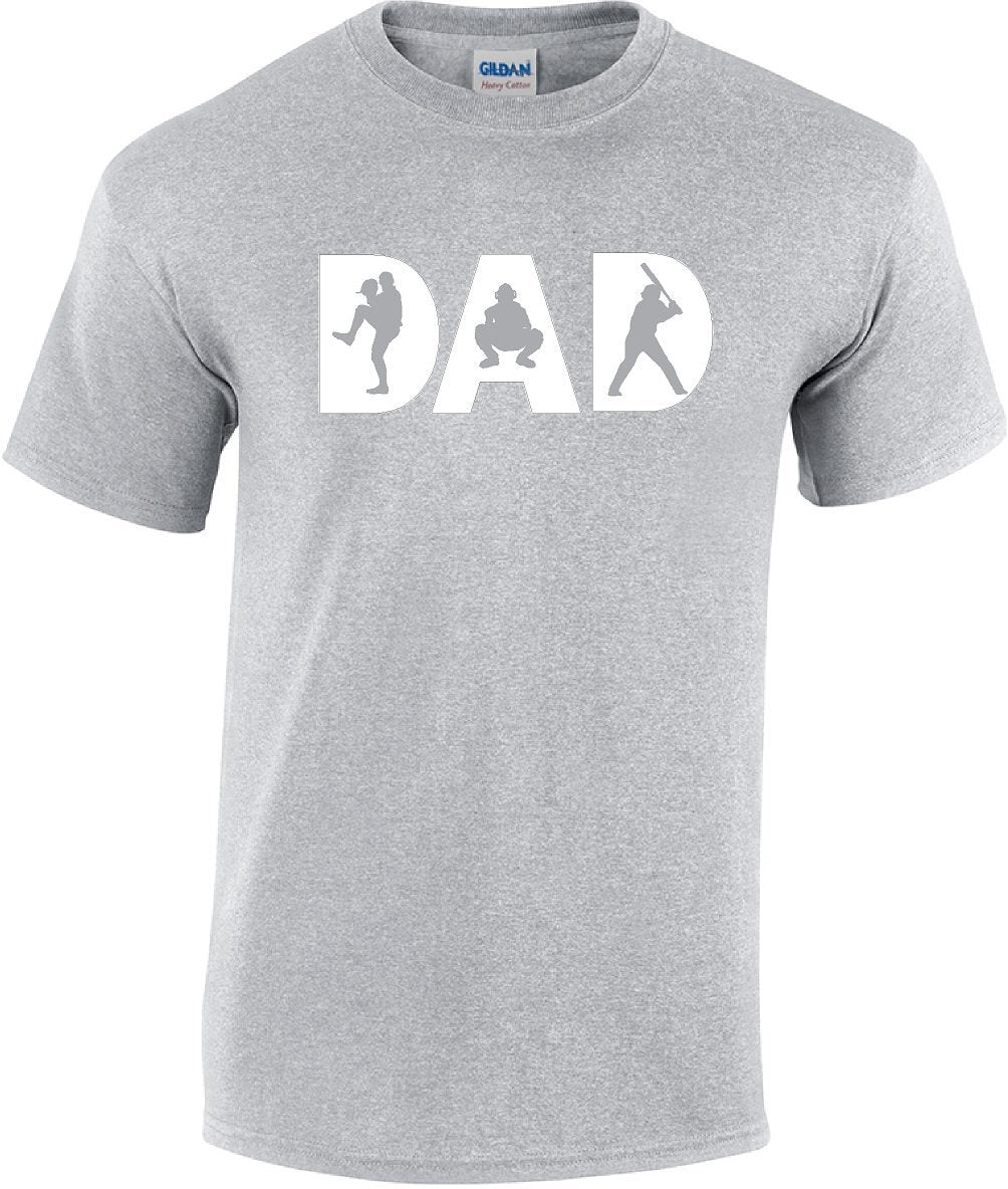 Baseball Shirt for Dad, Baseball Sports Shirts for Men M / Gray