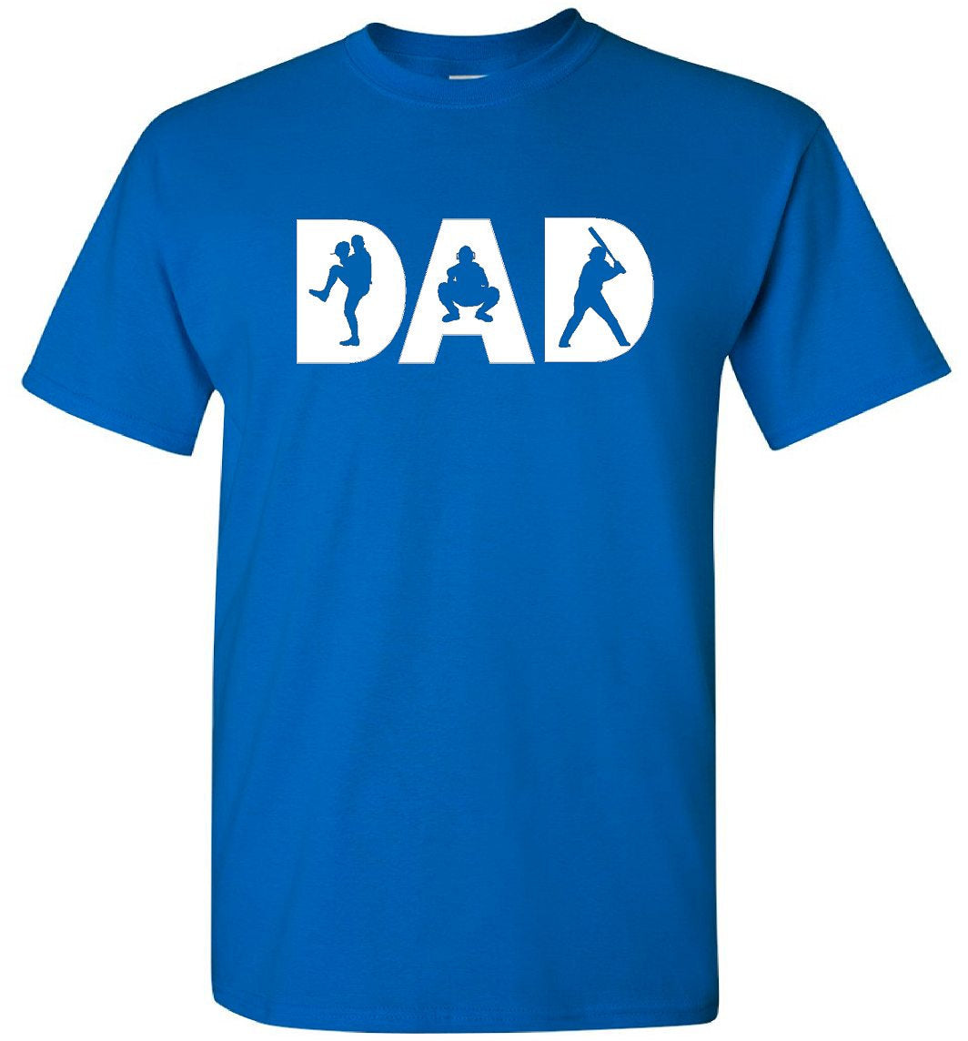 Baseball Shirt for Dad, Baseball Sports Shirts for Men M / Royal Blue